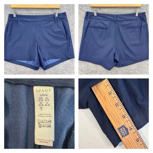 Spanx‎ Sunshine Short 4" Size Large (3 Pair Lot) Pull-On Stretch Summer Travel - Picture 14 of 15